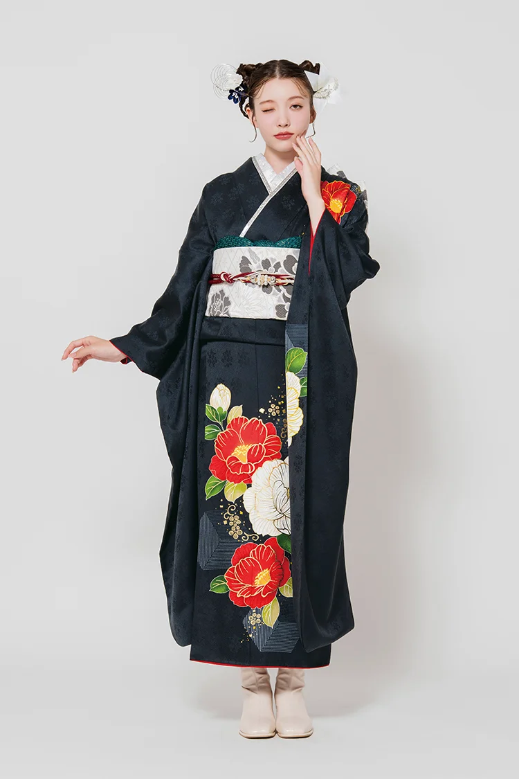 No.1185-茶・黒・紫