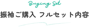 振袖ご購入　フルセット内容