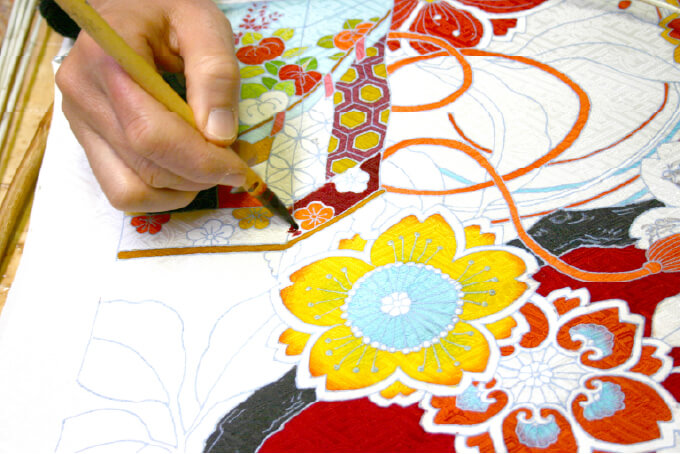 価格に関係なく、振袖表地は全て正絹（シルク100%）を使用